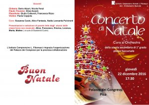 locandina del concerto di Natale