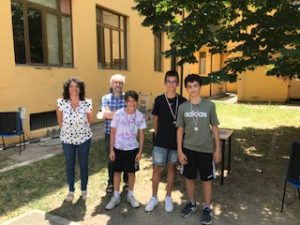 alunni premiati per la gara individuale di CORSA CAMPESTRE categoria RAGAZZI